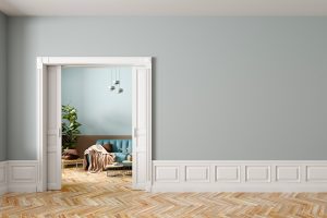 A doghe, bugnata, liscia o parquet: gli stili della boiserie