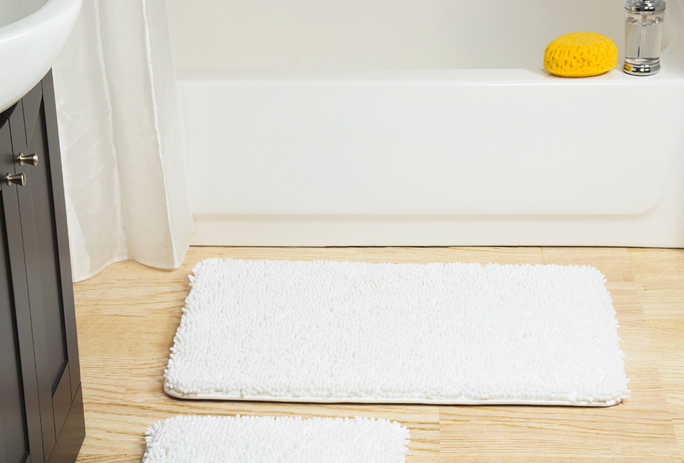 Parquet in bagno: utilizzo del tappetino