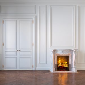 Parquet vicino al camino
