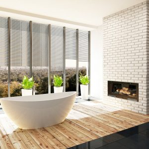 Piastrelle e parquet: contrasto