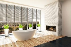 Piastrelle e parquet: contrasto