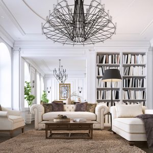 Boiserie con stucchi