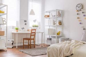 Camera da letto in total white