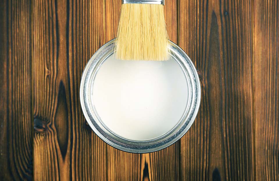 Pittura bianco opaco per legno