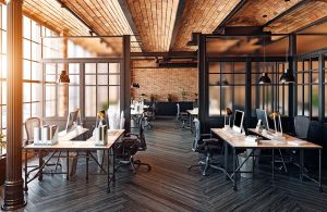 Parquet per ufficio scuro