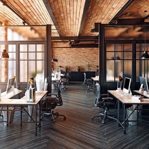 Parquet per ufficio scuro