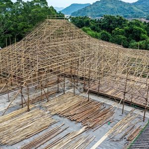 In oriente il bambù viene usato anche come materiale da costruzione