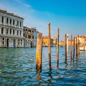 Scorcio di Venezia con i suoi antichi palazzi