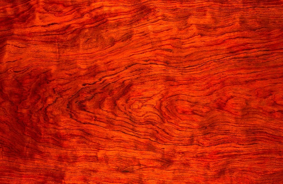 Superficie del parquet in bubinga