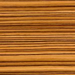 Dettaglio delle caratteristiche venature del parquet in zebrano