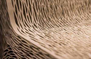 Dettaglio di una trama legnosa stampata in 3D