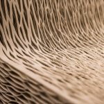 Dettaglio di una trama legnosa stampata in 3D