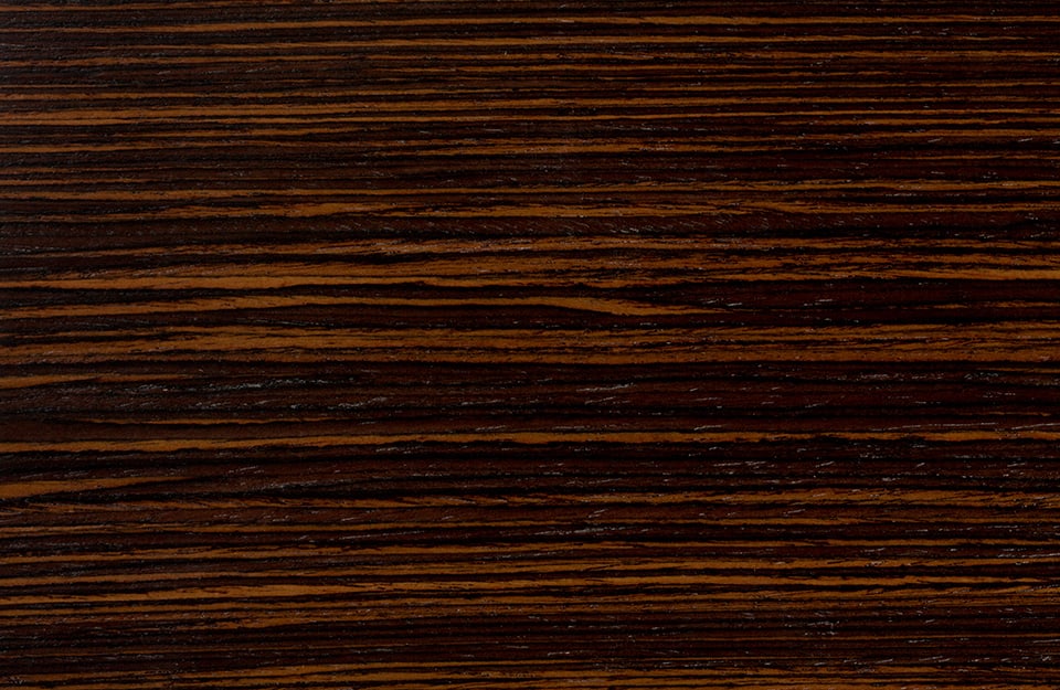 La caratteristica texture dell'ebano