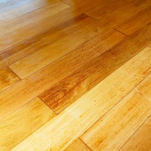 Dettaglio di un parquet da interni in garapa