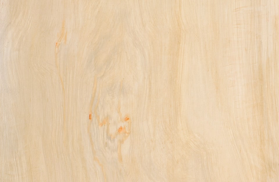 Primo piano sul caratteristico pattern del legno di pioppo